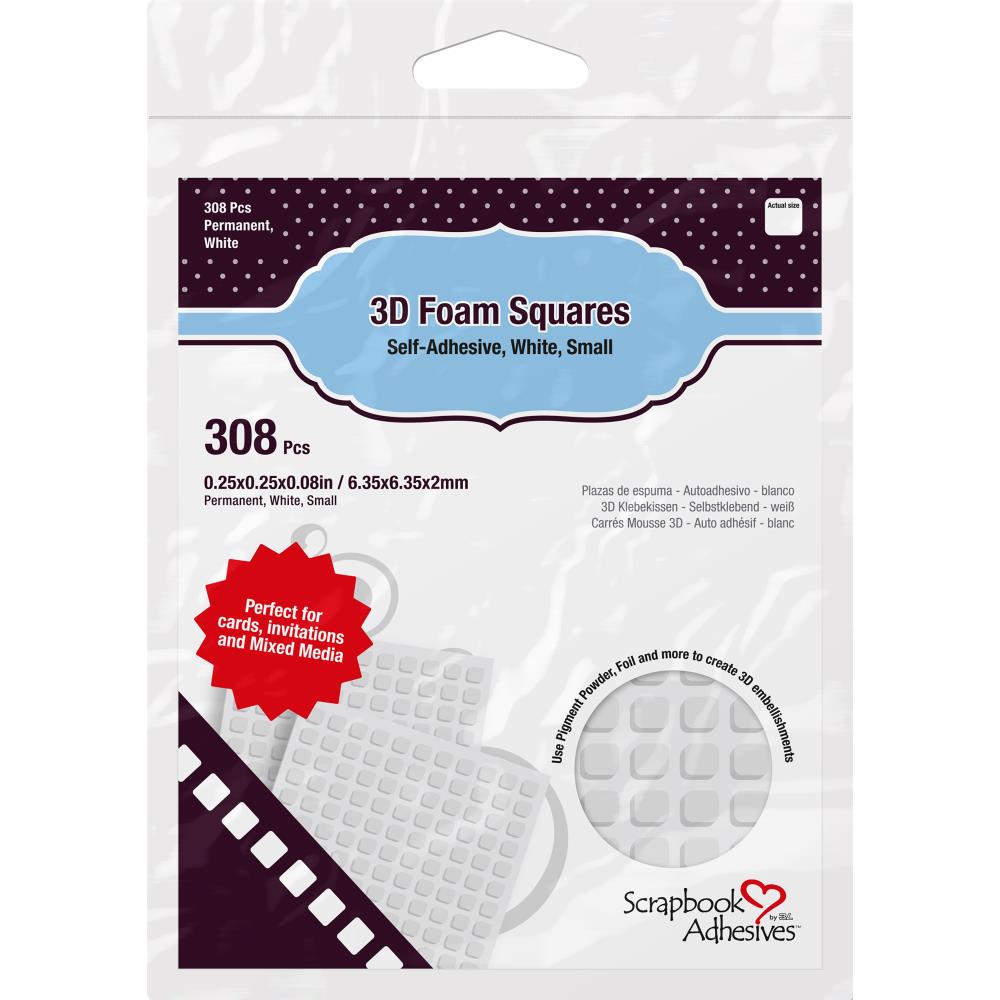 Scrapbook Adhesives 3D Self-Adhesive Foam Squares 308/Pkg