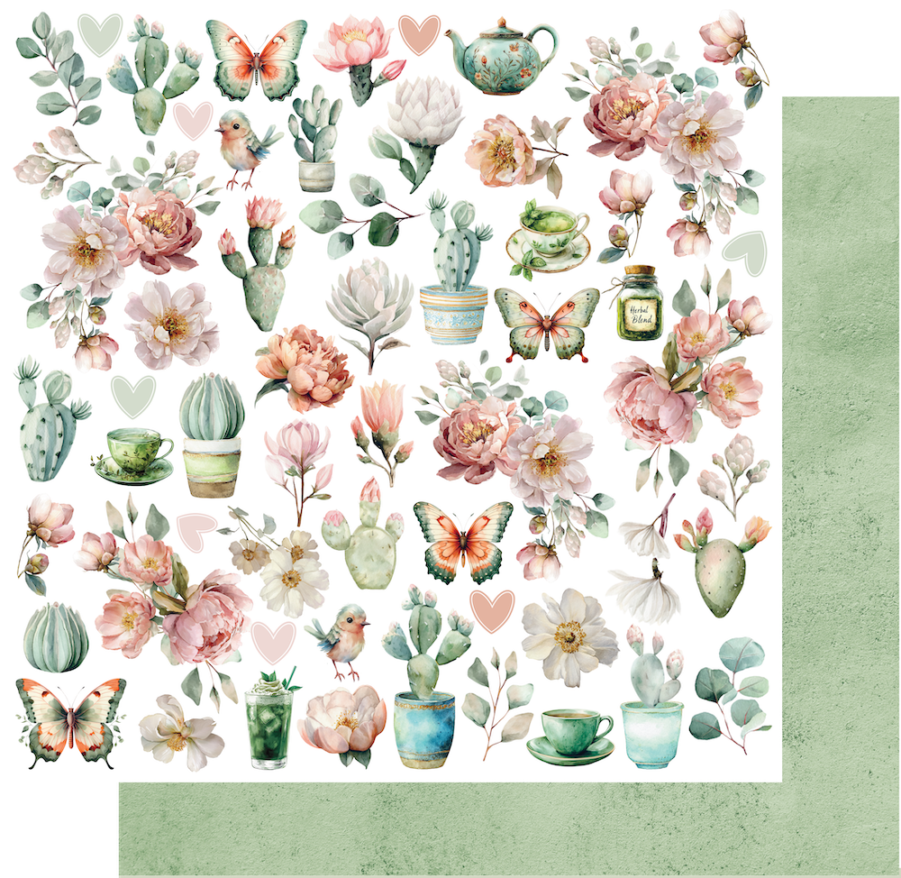 Tea & Tranquility 12 x 12 Collection Pack (16 sheets)