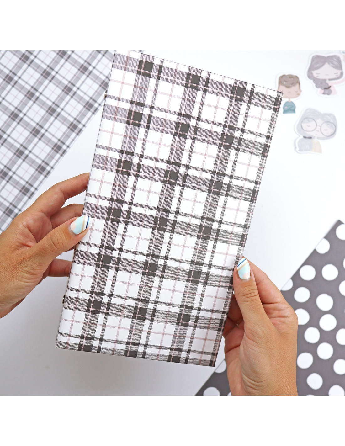 3x8" binder Vichy | Hasta la concha collection