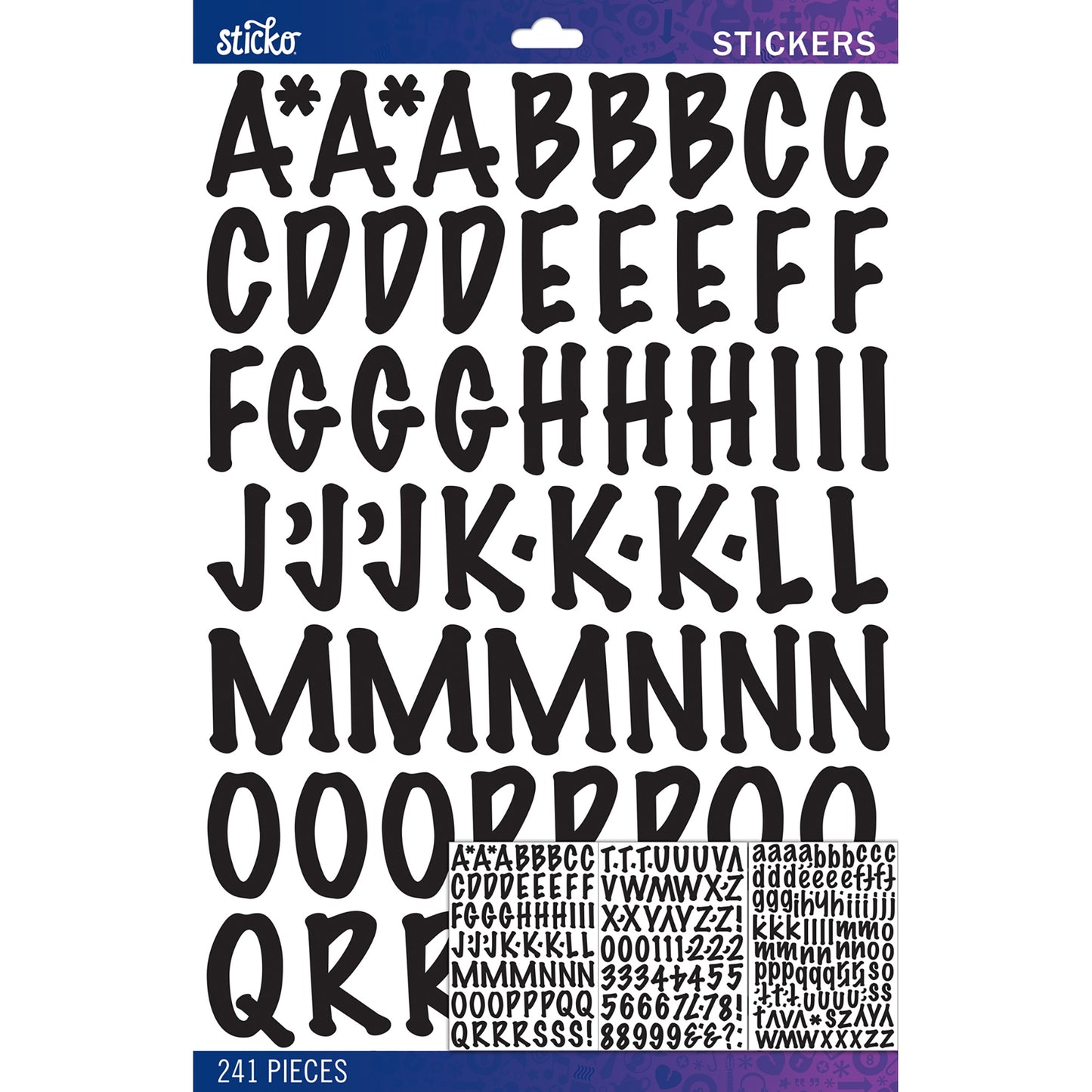 Black Marker Large-STICKO ALPHABET