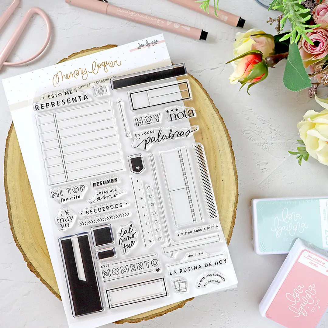 Sello acrílico 15x21 Tramas Jornaling