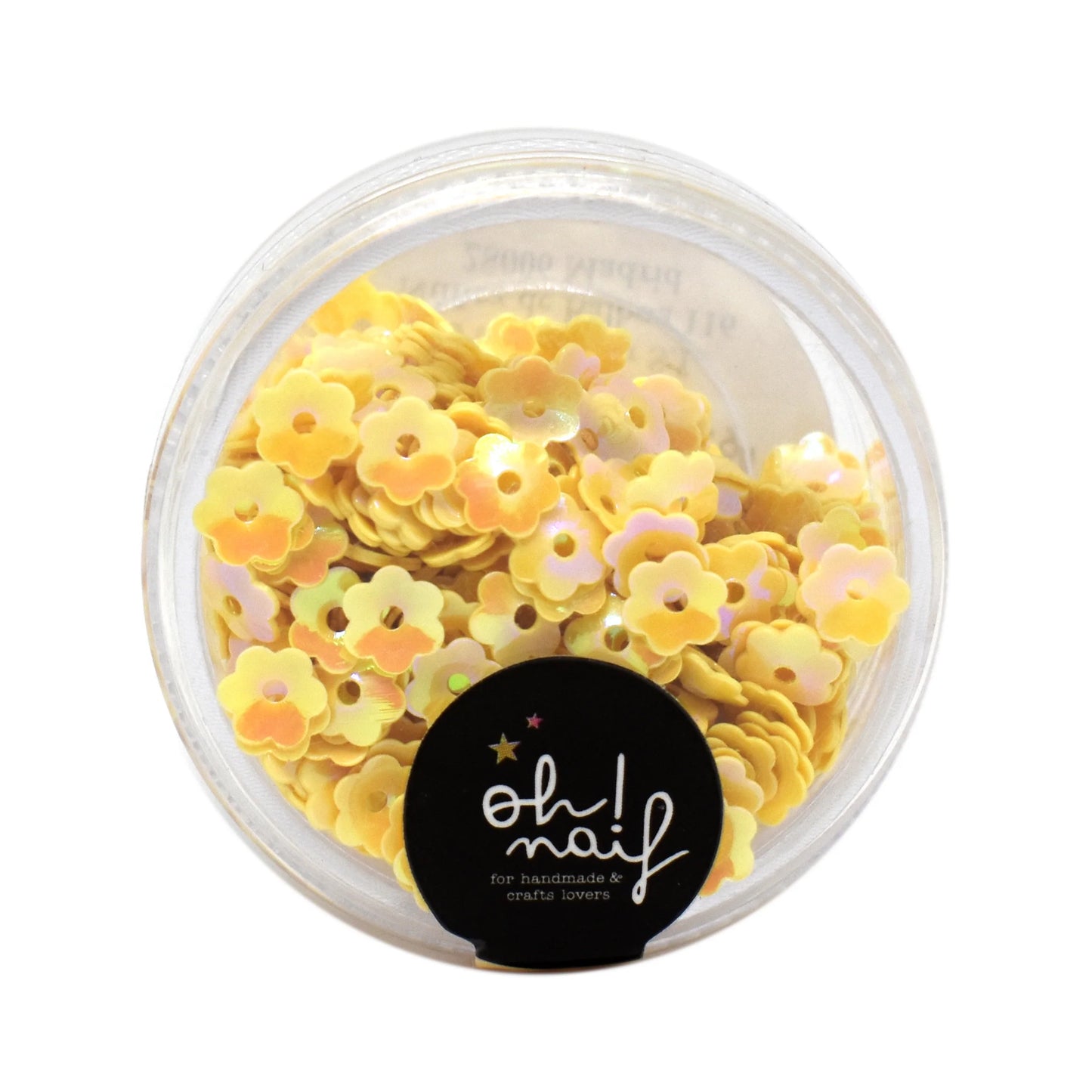 Lentejuelas Mini Flores Amarillas