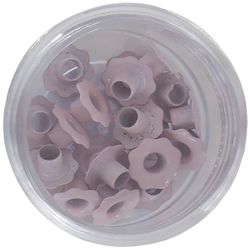 Eyelets Flor Artis Decor caja 20 pcs color rosa bebé