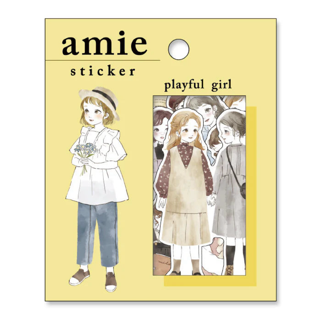 Stickers Amie Sticker Playful Girl