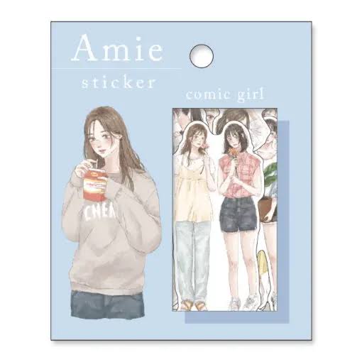 Stickers Amie Sticker Comic Girl
