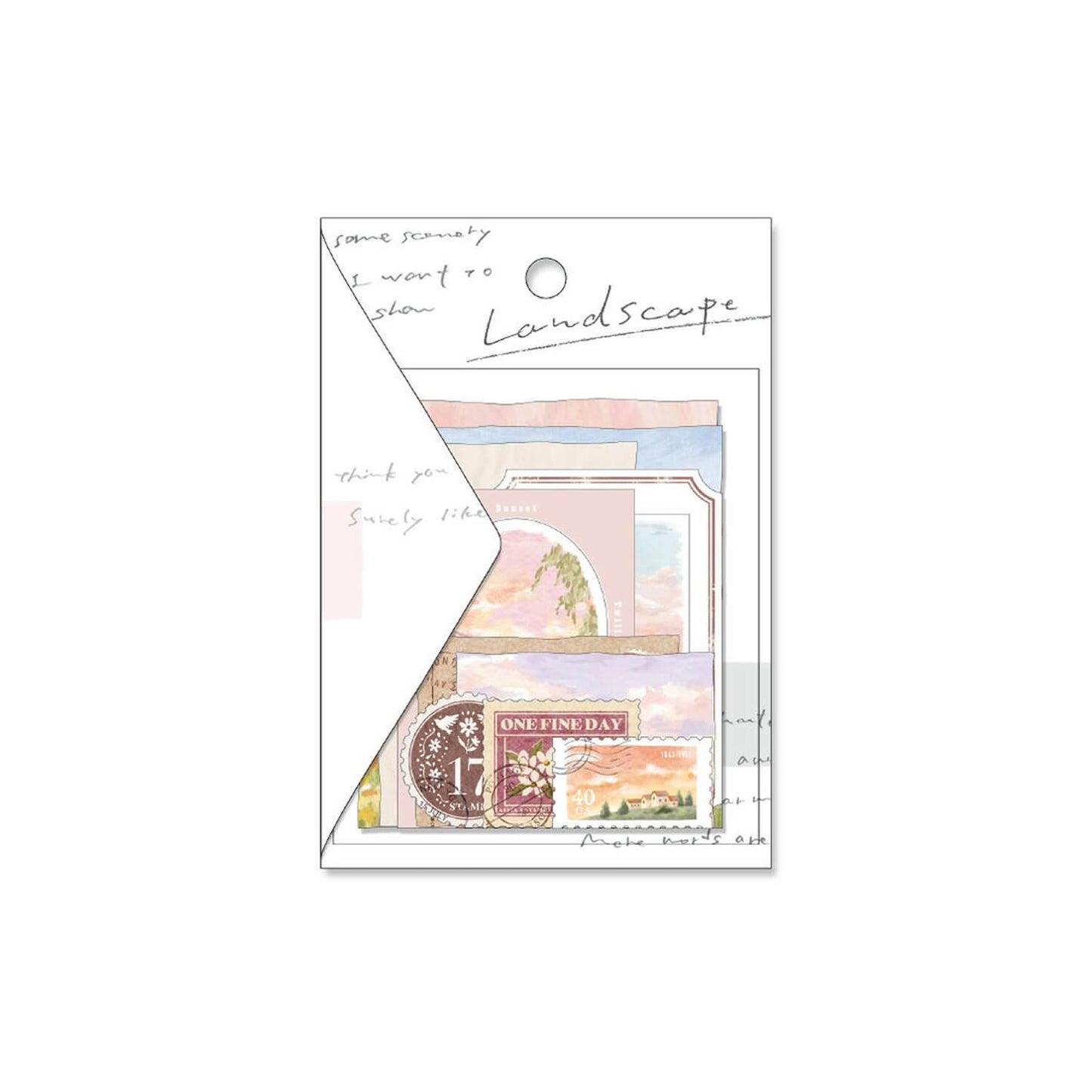 Landscape Sticker Flake Akanegumo