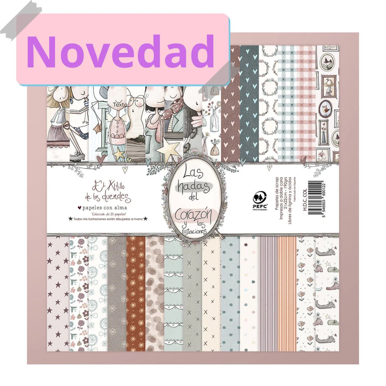 PREVENTA Colección 8x8" Las hadas del corazón y las estaciones