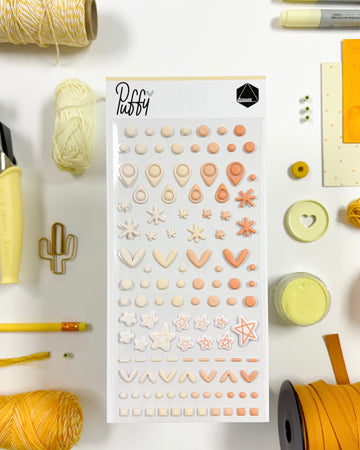 Pegatinas Puffy Amarilla