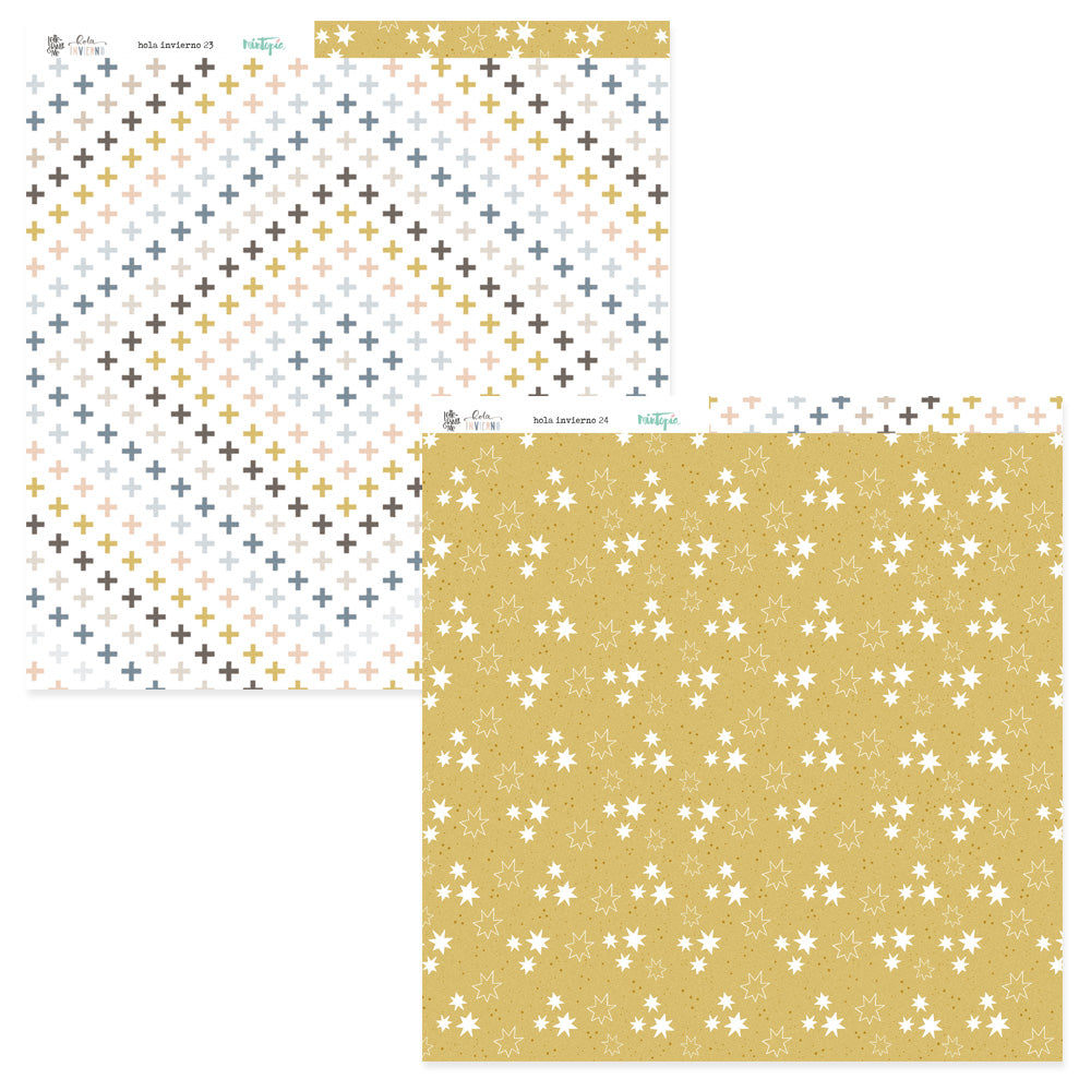 PREVENTA Stack 12"x12" Hola Invierno + recortables