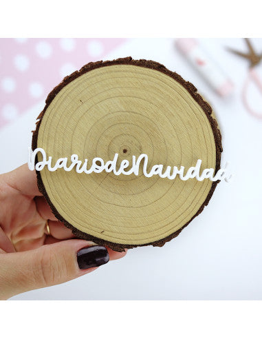 Palabra acrÃlica 'Diario de Navidad'