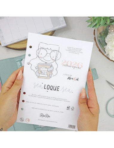 Agenda 2026 diary filler A5 | Sea lo que sea collection