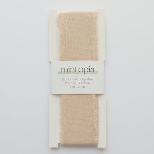 Cinta de algodón Mintopía 4 cm x 3 m
Cream