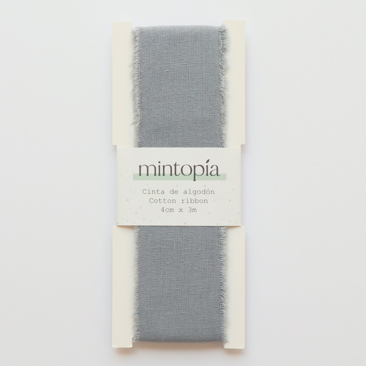 Cinta de algodón Mintopía 4 cm x 3 m
Grey Blue
