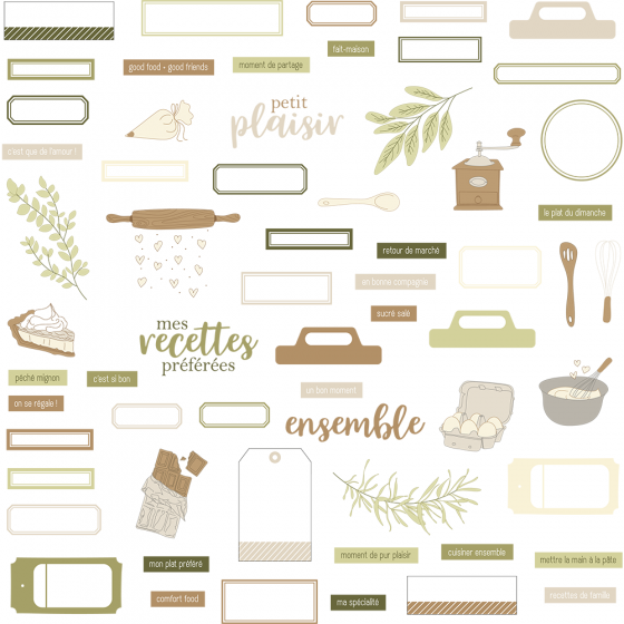 Die-cuts Recette de famille - HA PI Little Fox