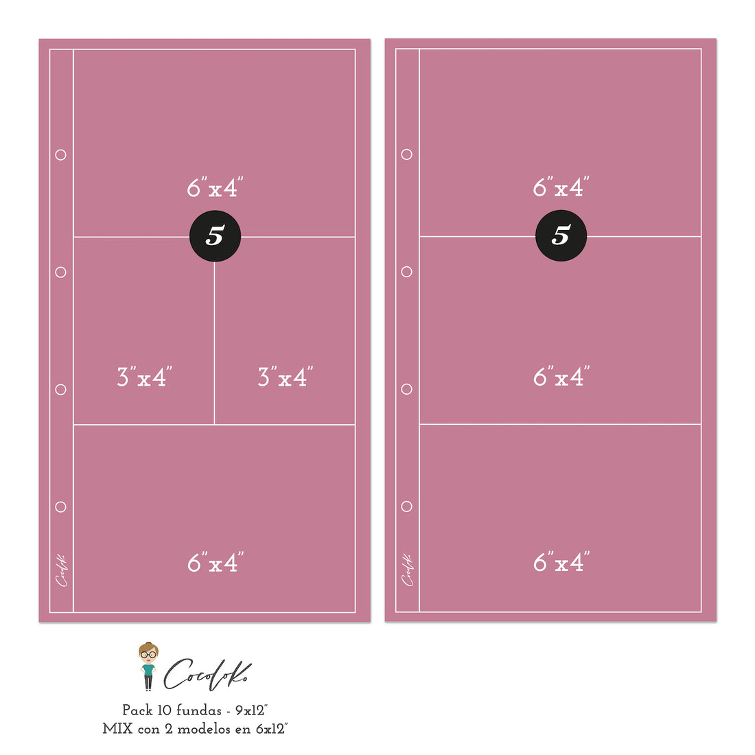 Fundas de 6''x12''Mix