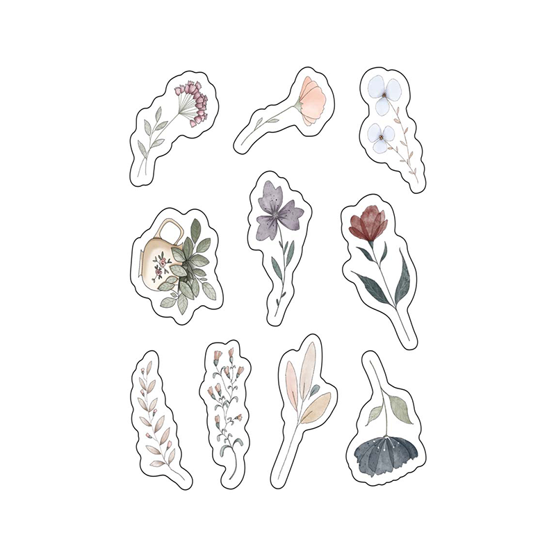 LAS PEGATINAS MICHIS DE EL JARDÍN DE OFELIA "UN JARDÍN DE FLORES"