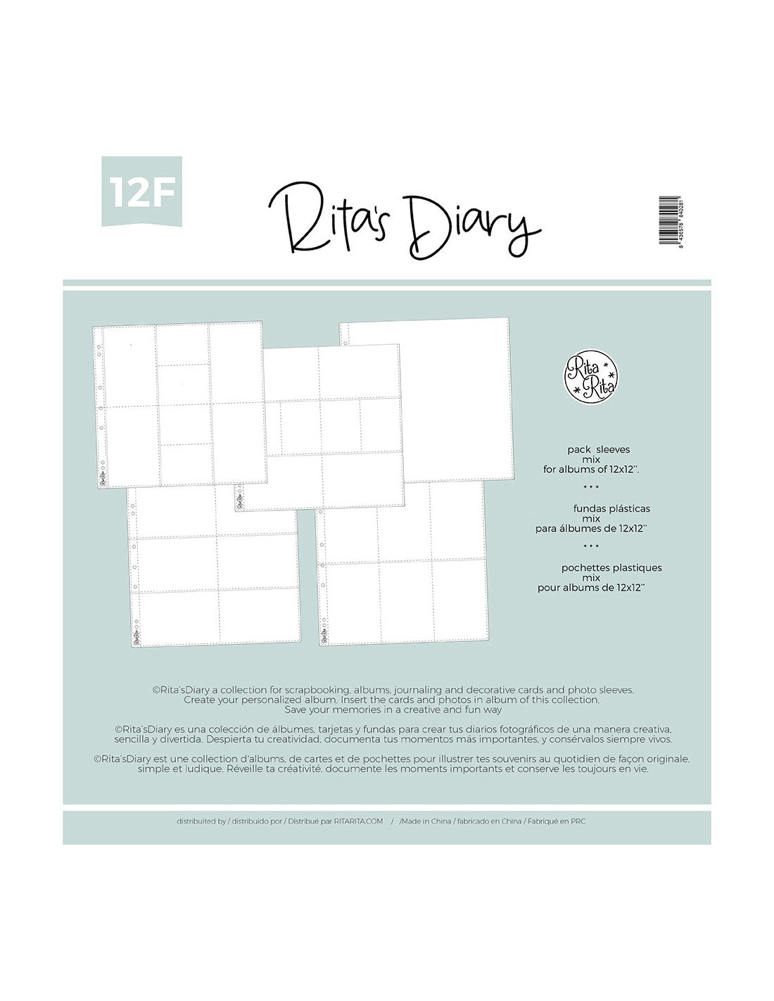 12x12" Model 12F for Rita's Diary