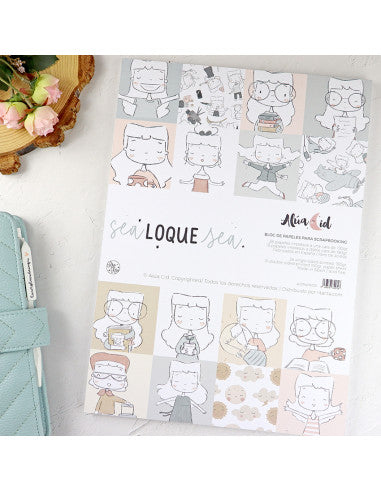 Sea lo que sea 9x12" paper pad