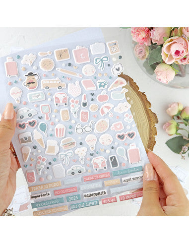 Sea lo que sea/ puffy sticker