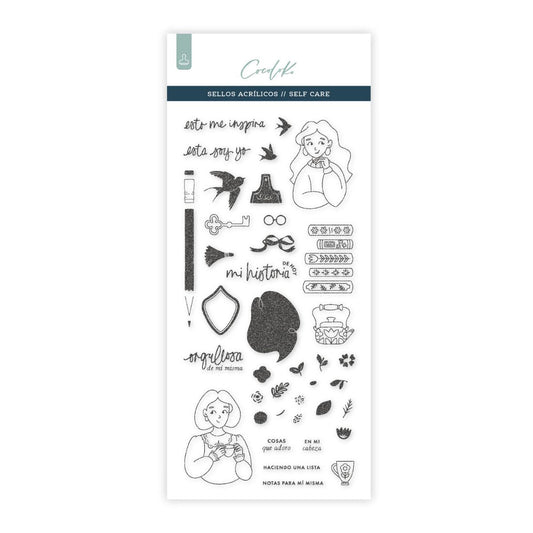 Sellos de Scrapbooking Self·Care - castellano