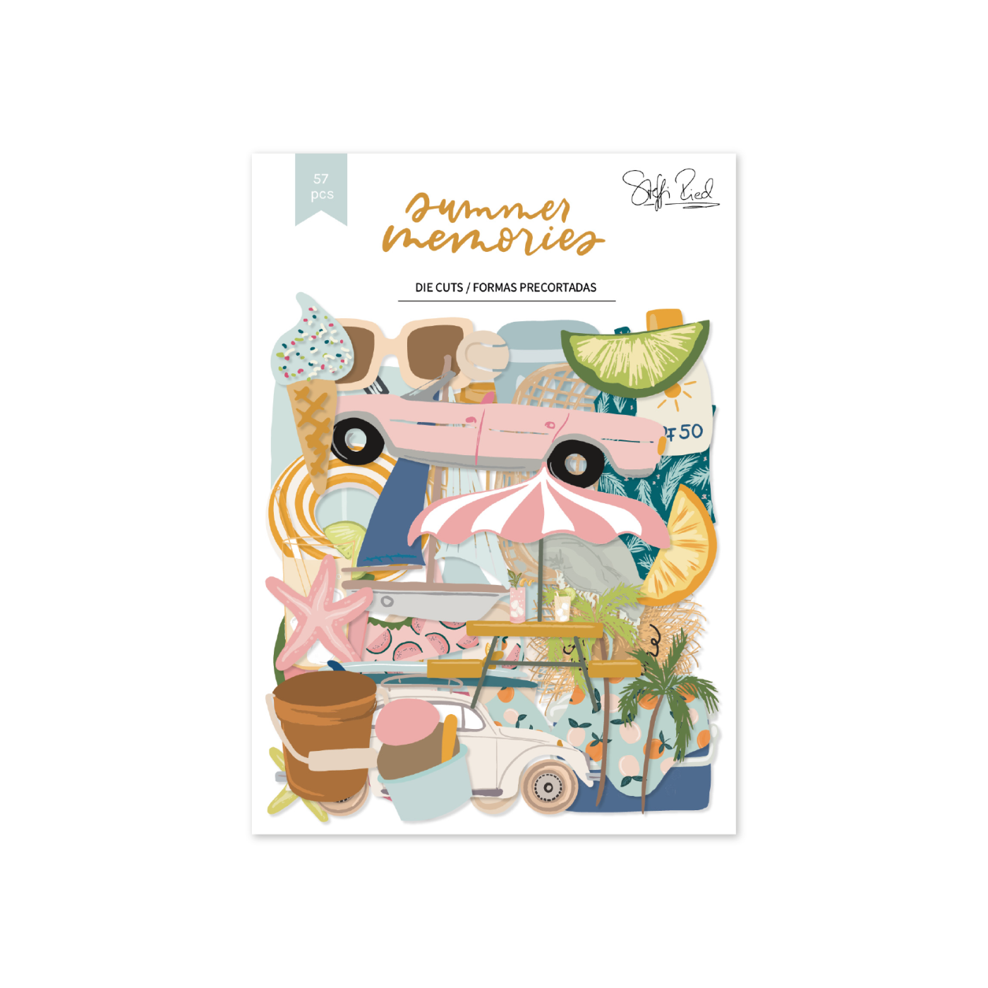 SET DE 57 die cuts Summer Memories – Lora Bailora