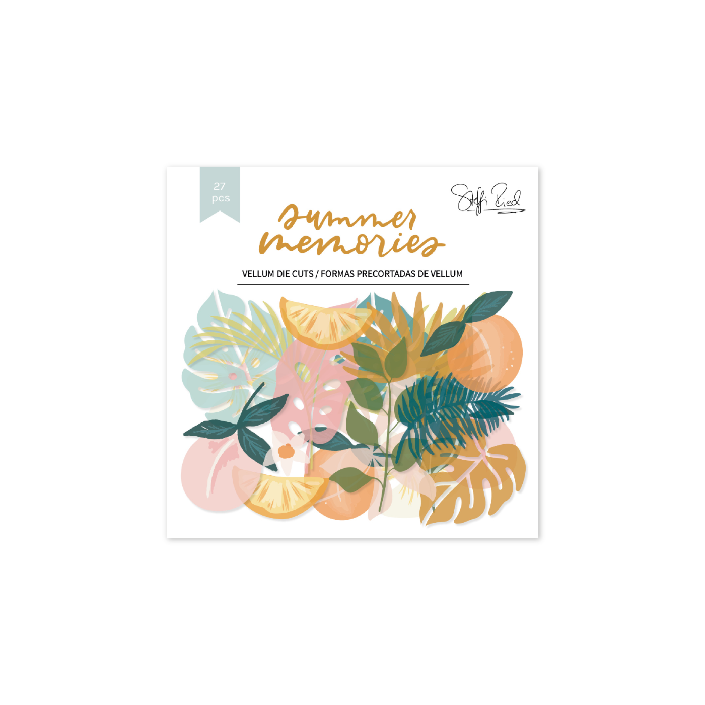 Set de 27 die cuts de vellum Summer Memories – Lora Bailora