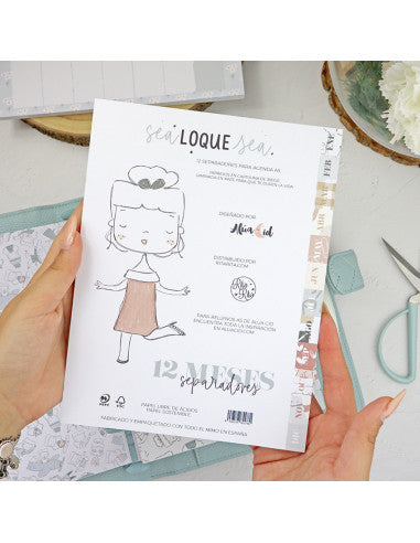 Set of 12 dividers Sea lo que sea