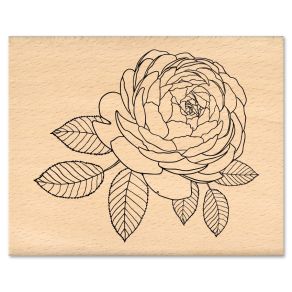 Tampon bois ROSE ANCIENNE