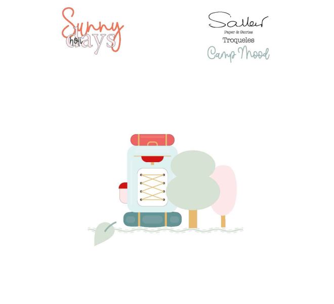 SUNNY HOLI DAYS - Troqueles de ilustraciones "MOCHILA"