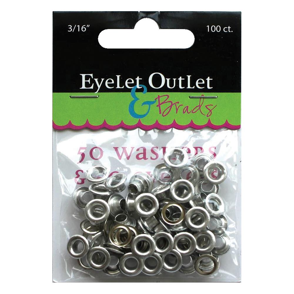 Eyelet Outlet Eyelets & Washers- 3/16"