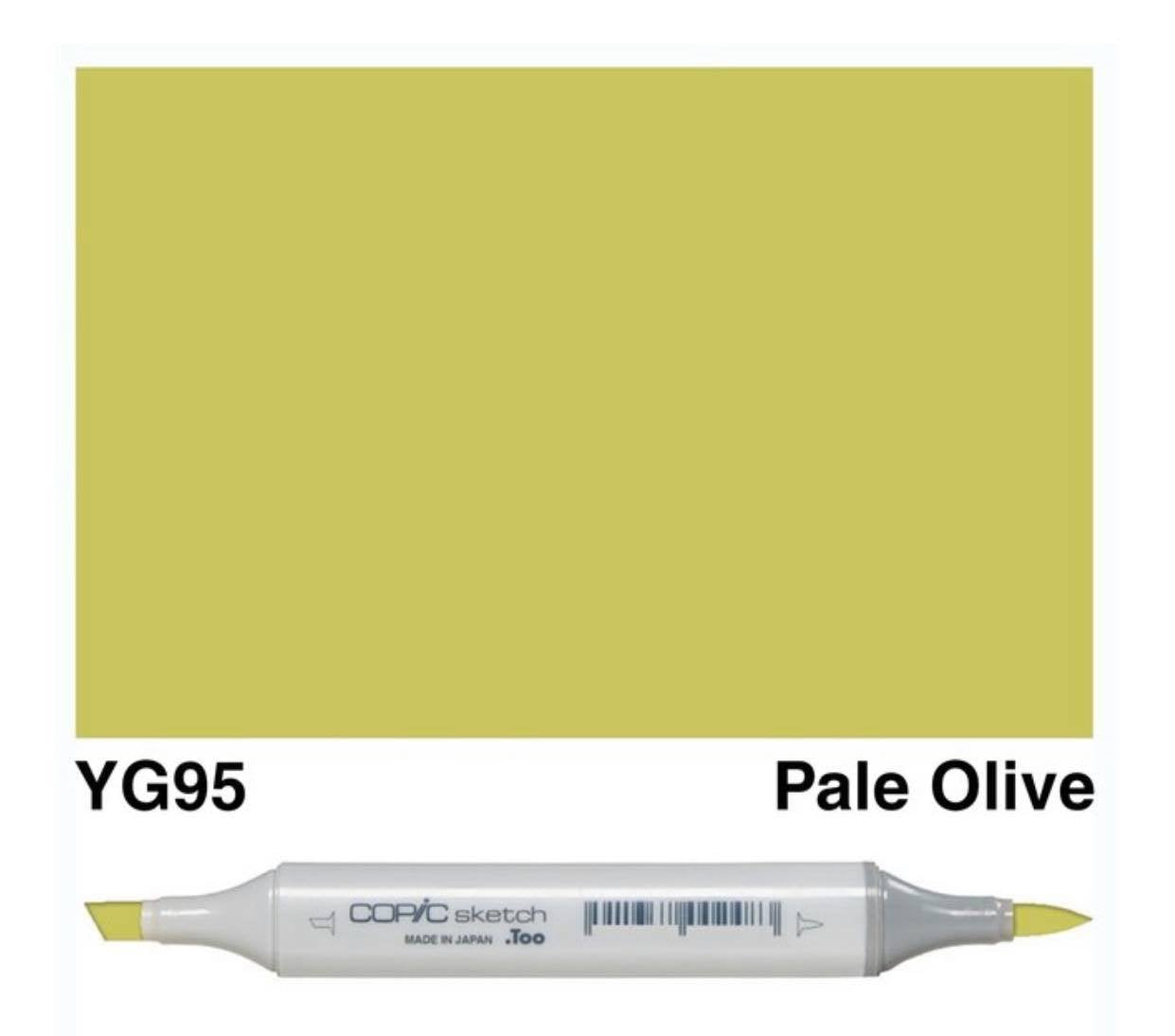 COPIC Sketch Markers, YG95 Pale Olive