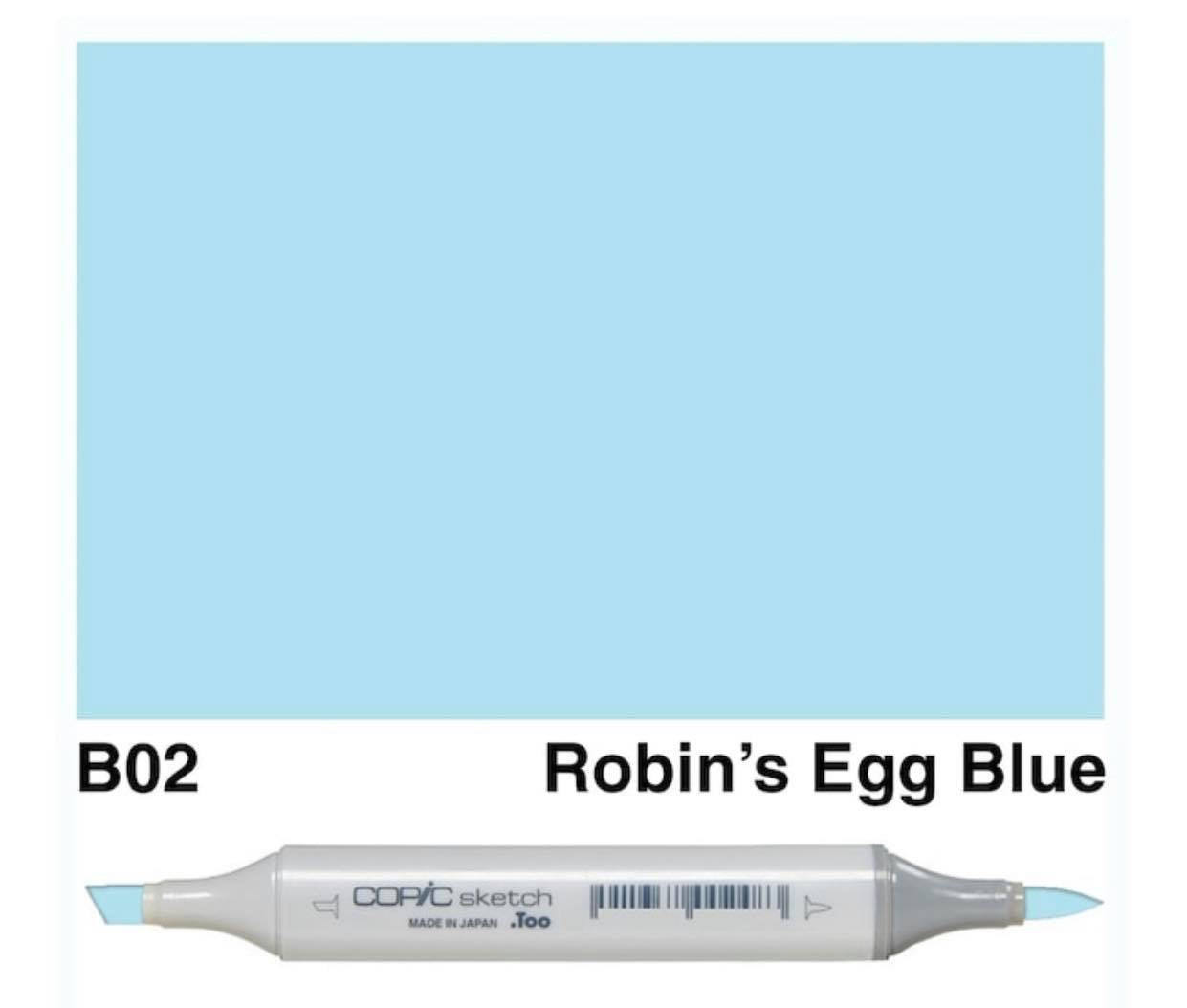 COPIC Sketch Markers, B02 Robins Egg Blue