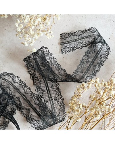 Lazos doble puntilla negro