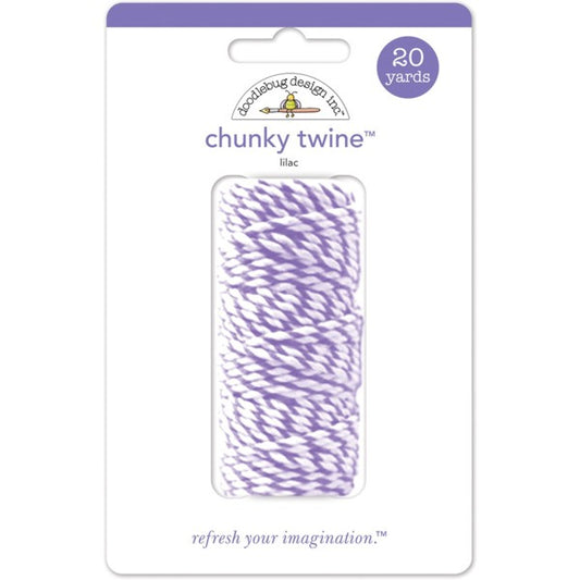 lilac chunky twine