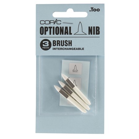 COPIC Large Nibs, Brush (3/Pkg.)