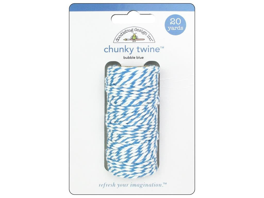 bubble blue chunky twine