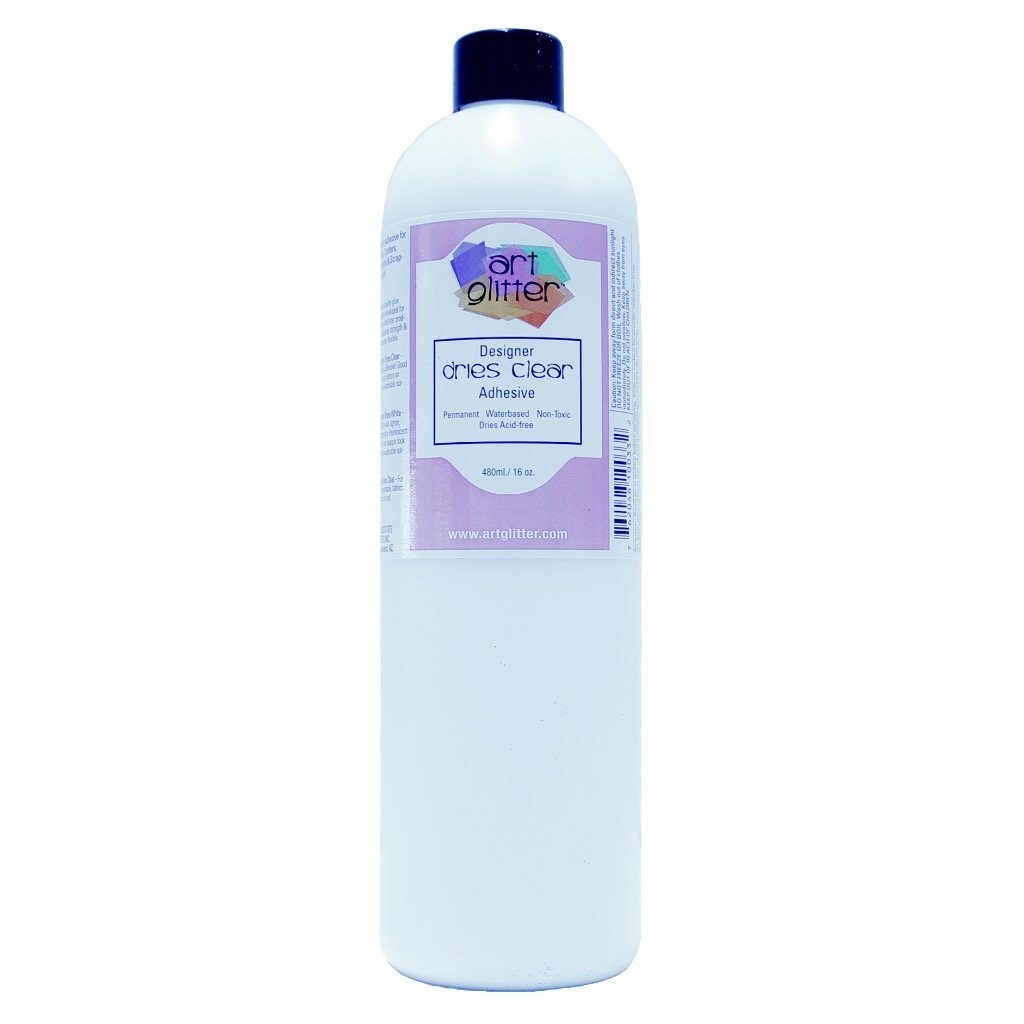 Art Institute Glitter Designer Dries Clear Adhesive 16 oz.