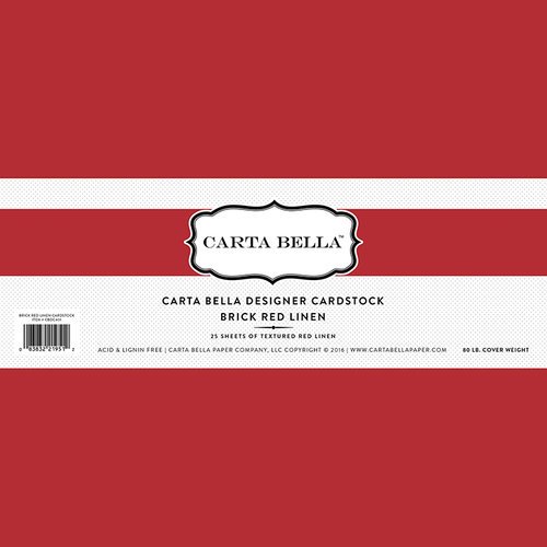 Carta Bella Brick Red Linen