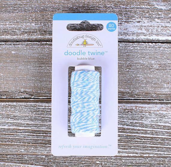 bubble blue doodle twine