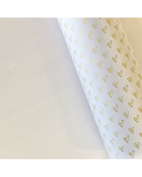 Cartulina especial corazón dorado