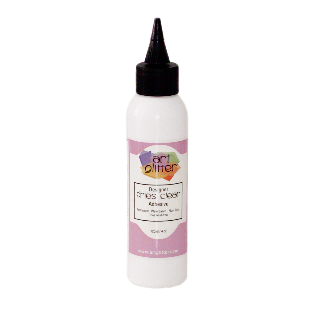 Art Institute Glitter Designer Dries Clear Adhesive 4 oz.