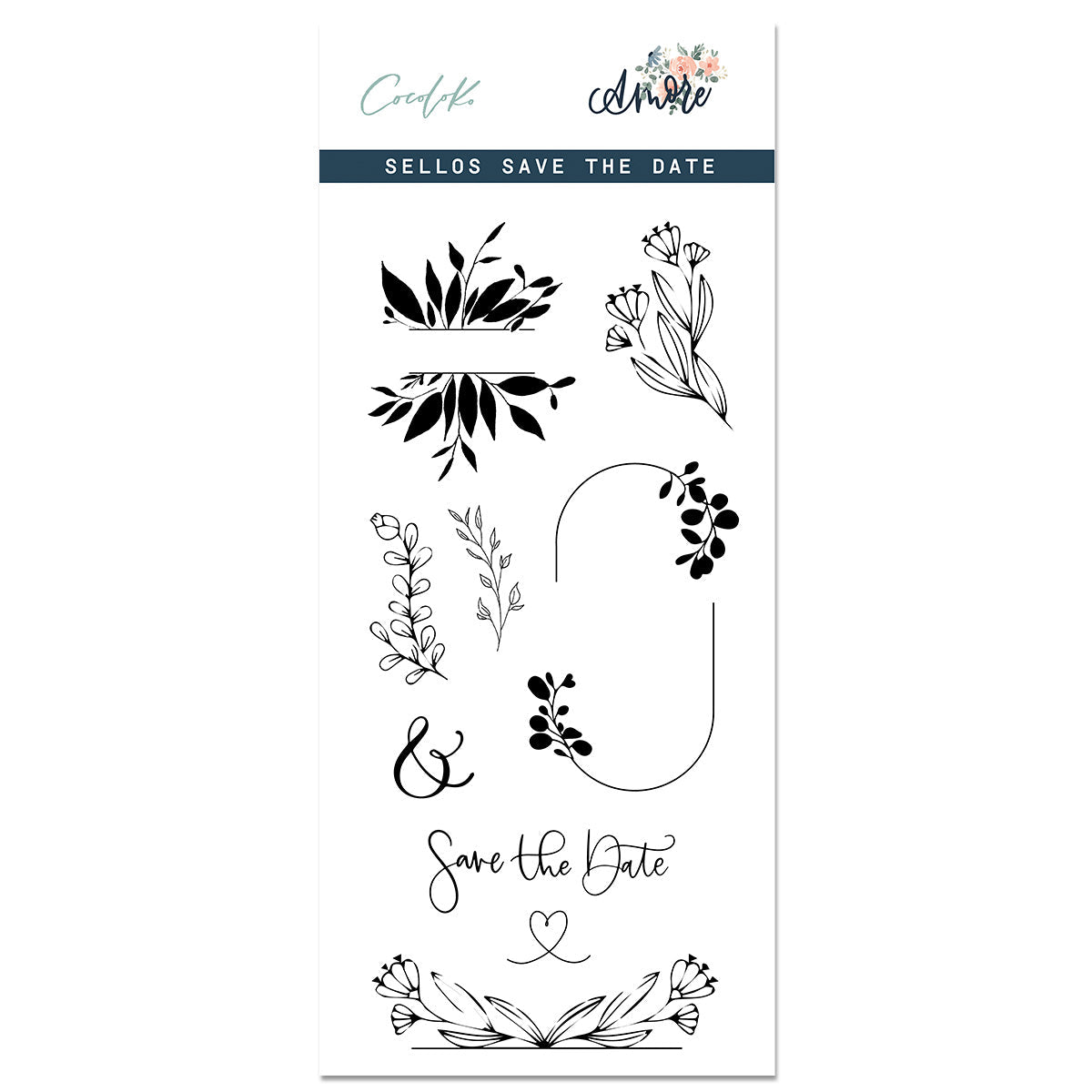 Sellos de Scrapbooking 10x21 SAVE THE DATE