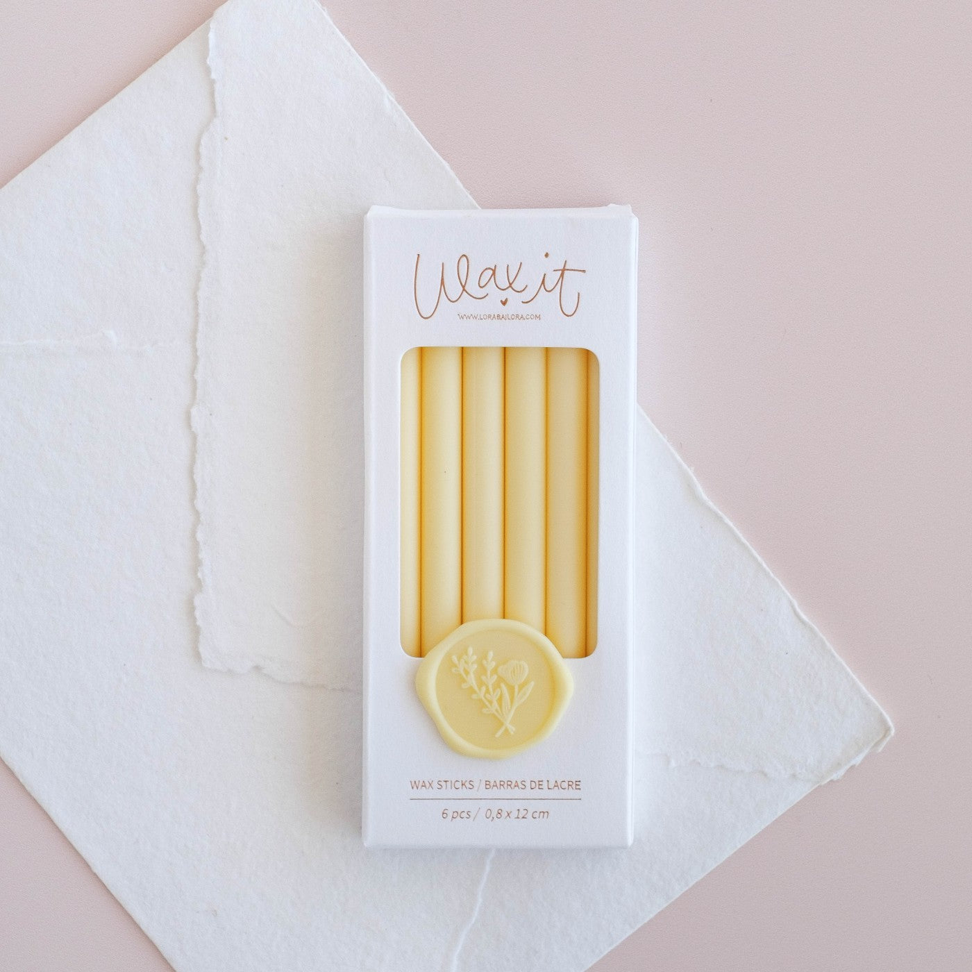 SET DE 6 BARRAS DE LACRE (butter)