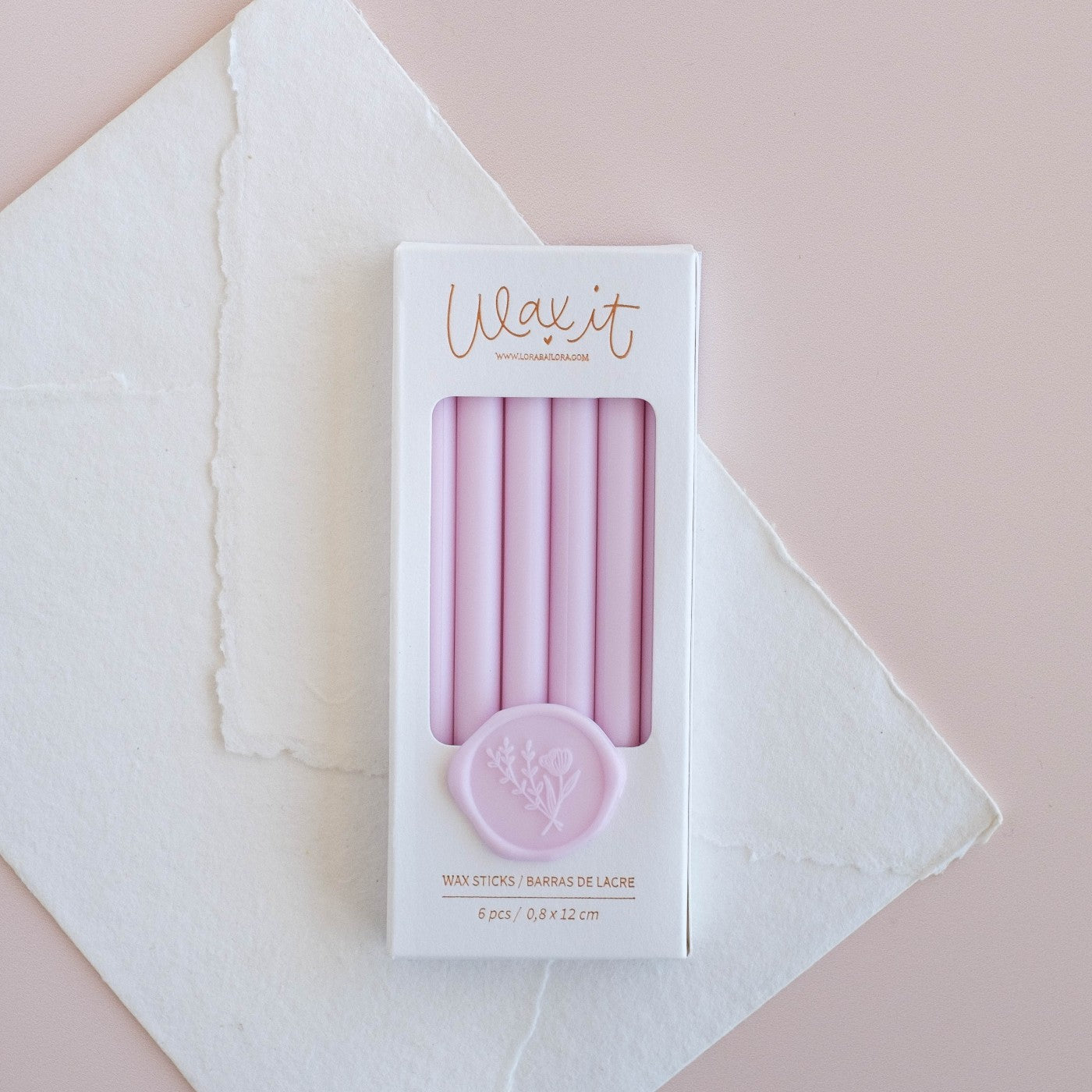 SET DE 6 BARRAS DE LACRE (wisteria)