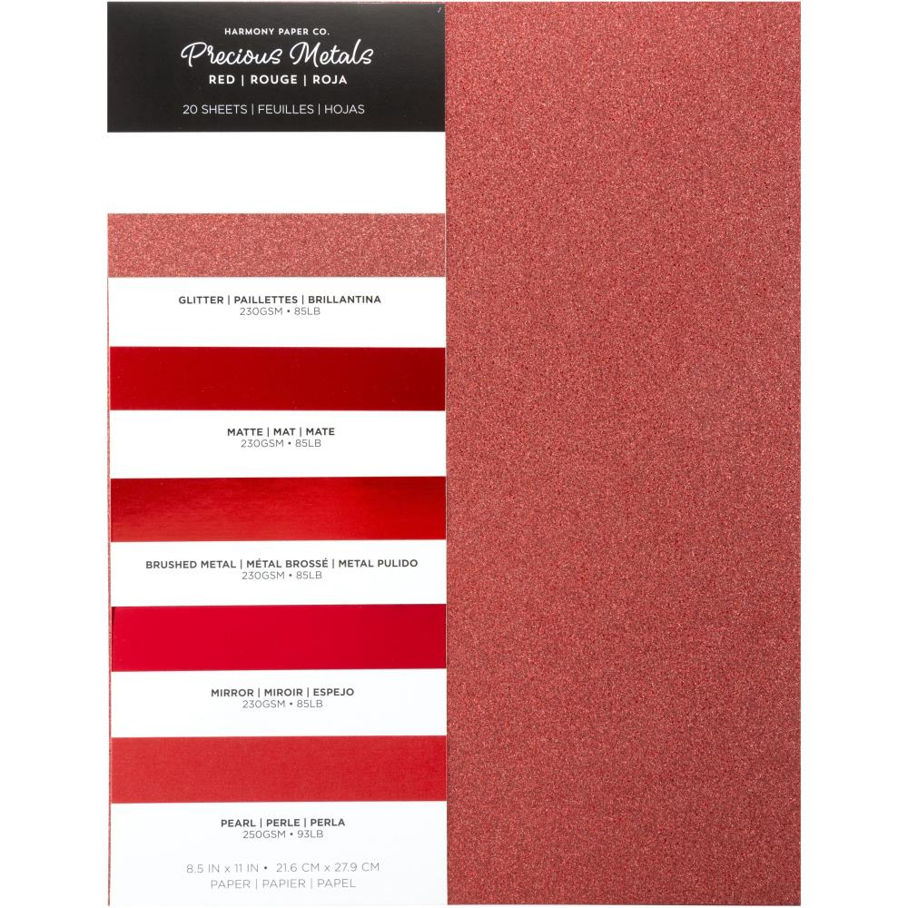 Harmony Precious Metals Cardstock 8.5"X11"