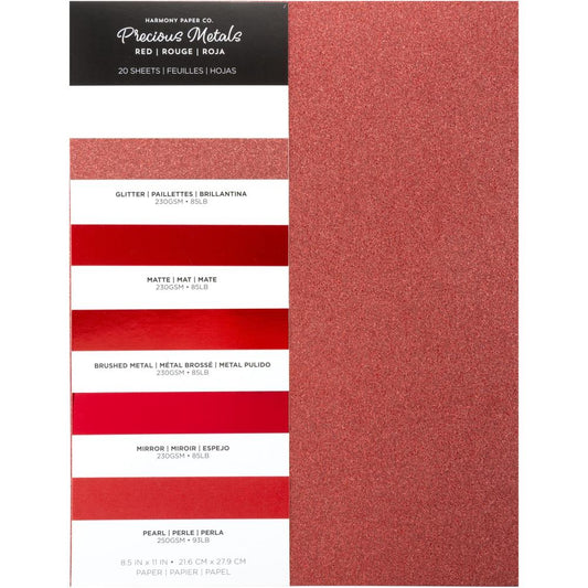 Harmony Precious Metals Cardstock 8.5"X11"