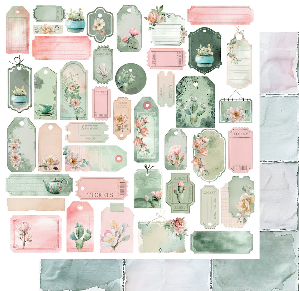 Tea & Tranquility 12 x 12 Collection Pack (16 sheets)