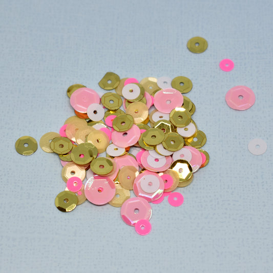 Lentejuelas Gold & Pink