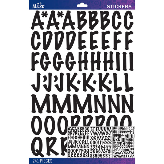 Black Marker Large-STICKO ALPHABET