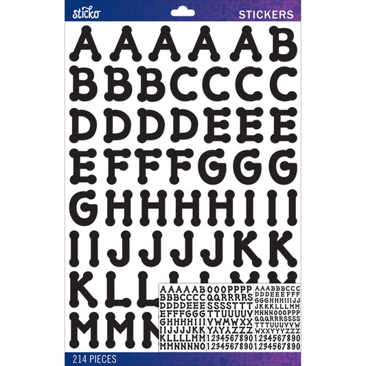 Black Dot Large -STICKO ALPHABET
